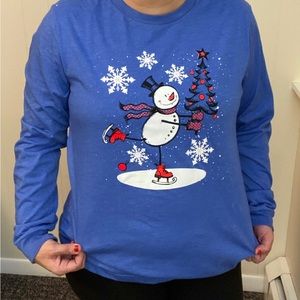 Christmas Snowman long sleeve shirt!